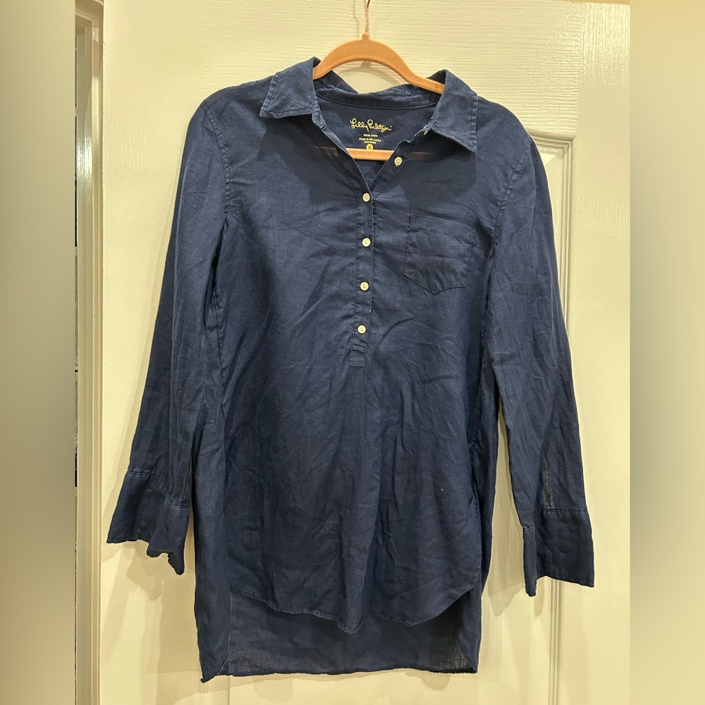 Lilly Pulitzer Blue Blouse